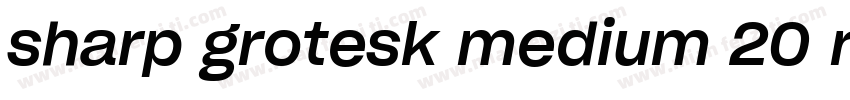 sharp grotesk medium 20 regula字体转换